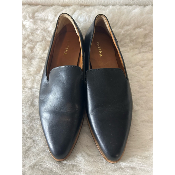PATINA Portland Leather Pointed Flat Dune Loafers Women Size 9.5 - Picture 1 of 8